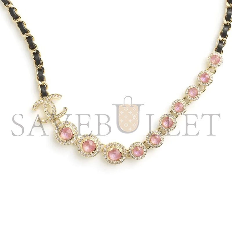 CHANEL LEATHER NECKLACE ABB680